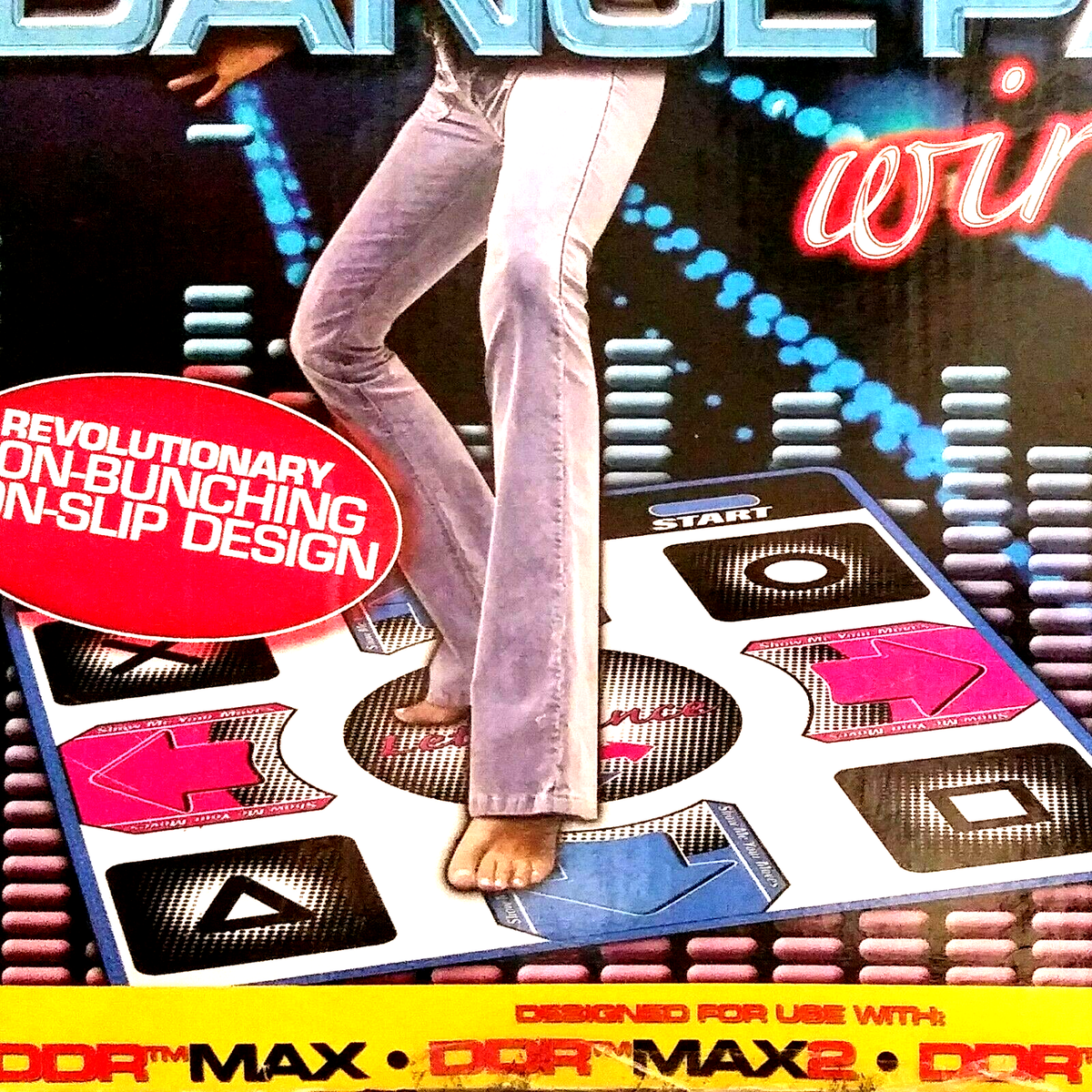 Wireless Dance Pad PS2 DDR Max * DDR Extreme or Max2 Playstation 2