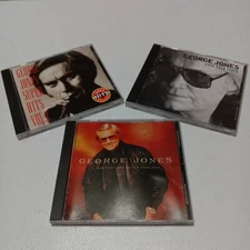 George Jones LOT OF 3 CD Suoer Hits Vol 2, Cold Hard Truth & It Doesnt Get Any