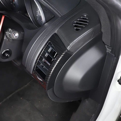 Cubierta de embellecedor de consola de tablero interior de fibra de carbono ABS para Jaguar F-TYPE 2013-2024 - Imagen 20 de 44