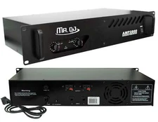 MR DJ AMP2800 2800W P.M.P.O 2-Channel RMS bridgeable dynamic series PA DJ power