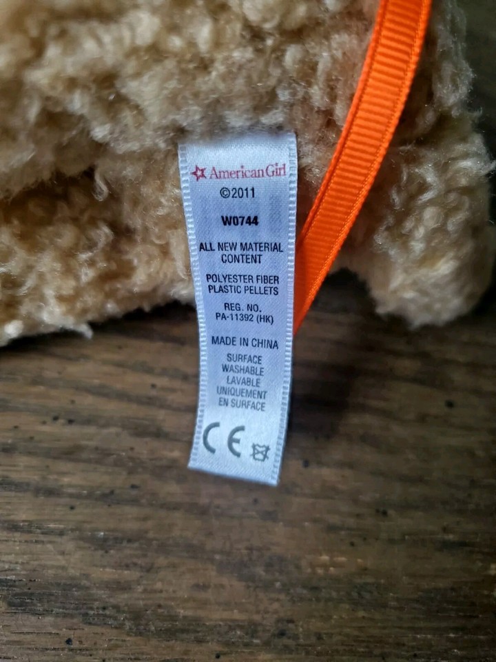 American Girl Doll McKenna Pet Dog Cooper Plush Tan Goldendoodle with