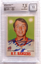 BRAD PARK SIGNED 1970-71 O-PEE-CHEE ROOKIE CARD 7.5 BAS w/PERFECT 10 AUTOGRAPH
