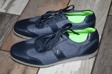 Footjoy 97718 Causal Collection Navy Leather Golf Spikeless Shoes MensUS 8.5 M