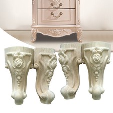 4 piedini per mobili in legno piedini per mobili piedi per armadio scultura in legno gambe per tavolo piedi per divano piede