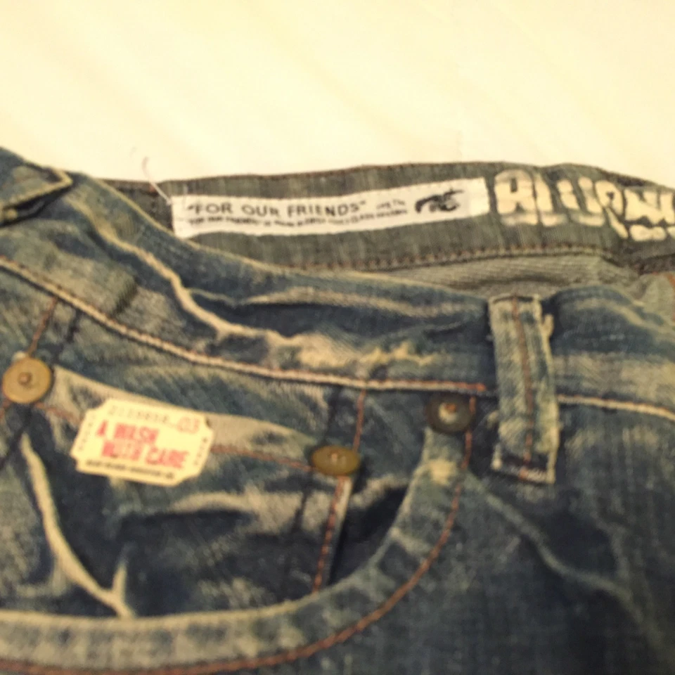 Pantalones de mezclilla para mujer Blue Blood For Our Friends talla 26 entrepierna 34 FOF52DV NUEVOS SIN ETIQUETAS Foto 3 de 4