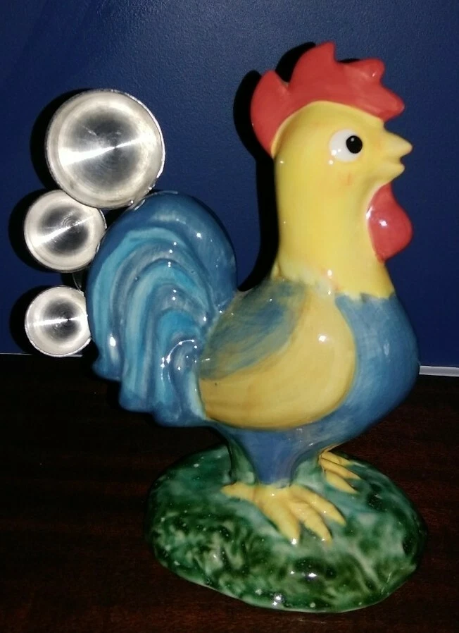 Vintage Rooster Measuring Spoon Holder