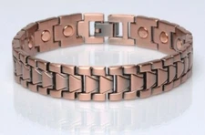 Copper Magnetic Link Bracelet Oxidized Copper Arthritis Pain Relieve Bracelet IV