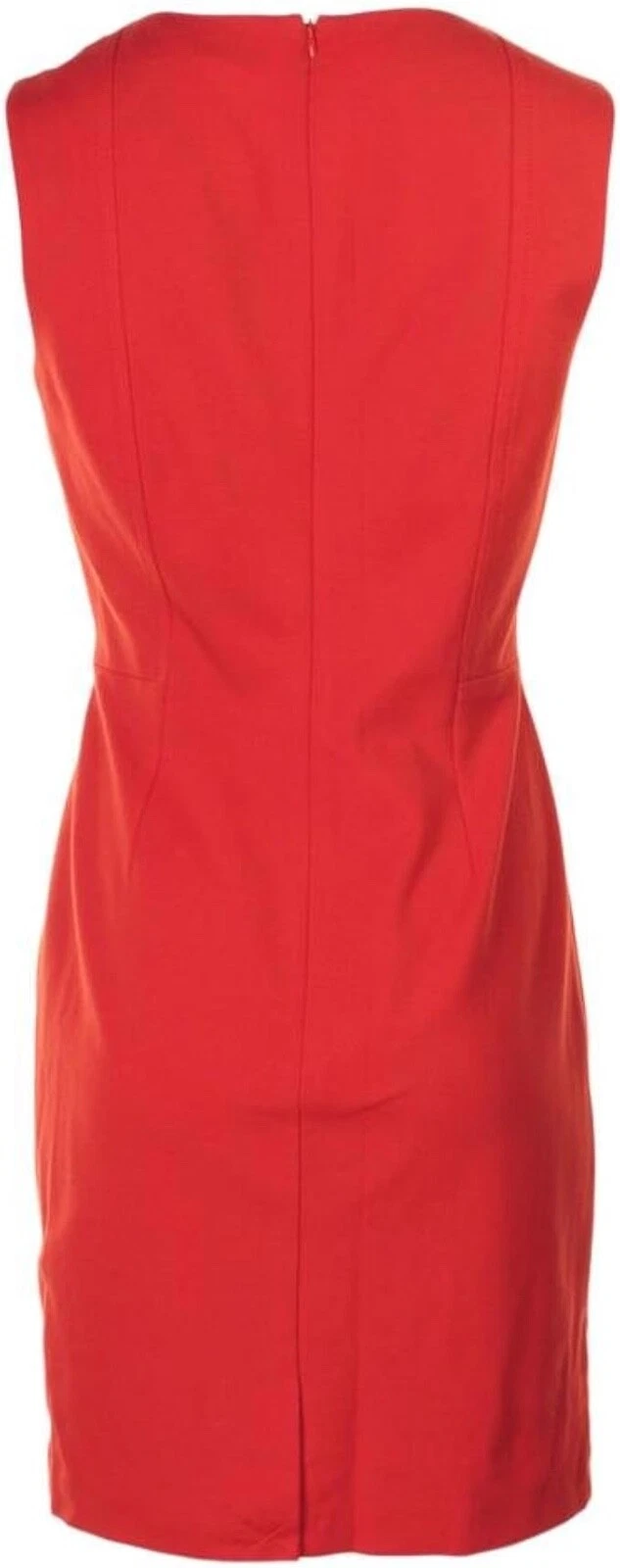 Abito rosso senza maniche Trina Turk donna Abigayle Tropical Ponte nuovo con etichette San Valentino 8