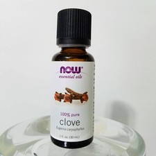 NOW Essential Oil Pure Clove Aromatherapy 100 Diffuser Oil 1 Oz Wam Warming NEW