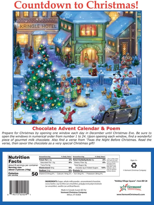Holiday Village Square Chocolate Advent Calendar (Countdown to Christmas  Calenda | eBay