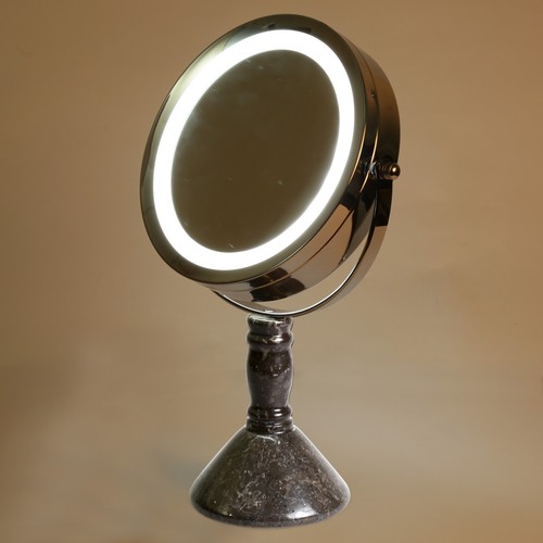 Creative Home Deluxe 7" Double Sided Swivel Vanity Led Mirror with 1X, 7X Magnif - Picture 2 of 3