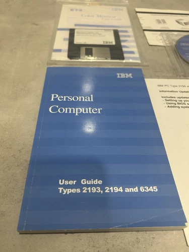 IBM 2193, 2194 and 6435 Aptiva Manuals and Software CDROM.