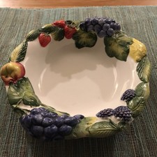 Schöne italienische Keramik Obstschale