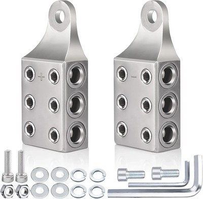 Battery Post Terminals,1/0,1,2,3,4,5,6Awg Gauge Top Post Battery Terminals with