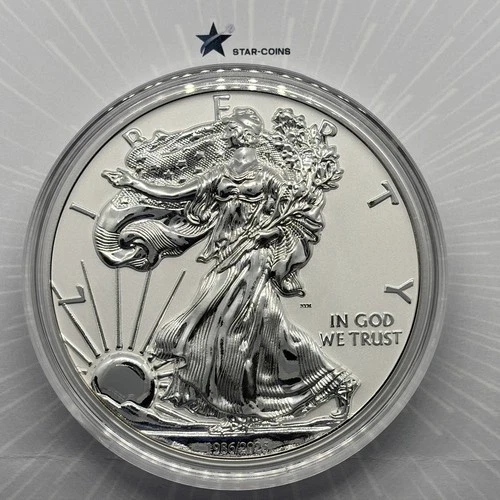 Grand Heritage ASE T1 Reverse Proof 2oz .999 Silver Round w/ 360g Brass Core