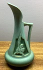 Roseville 6” Silhouette Vintage MCM Blue Pottery Ewer Pitcher 716-6