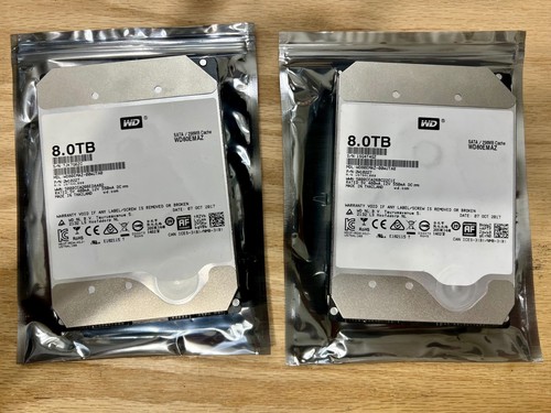 WD 8TB White Label NAS Hard Drive WD80EMAZ 3.5" SATA HDD Healthy *SMART DATA*