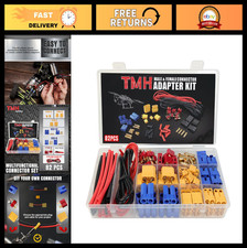 82 Pcs T-Plug EC3 EC5 XT30 XT60 XT90 Plug Adapter Set with Silicone Wire & Heat