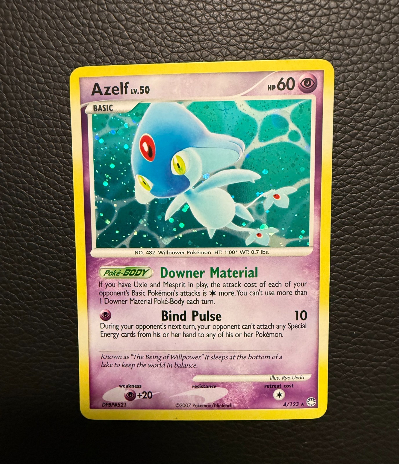 Pokemon Card - Azelf LV. 50 Mysterious Treasures 4/123 Holo Rare