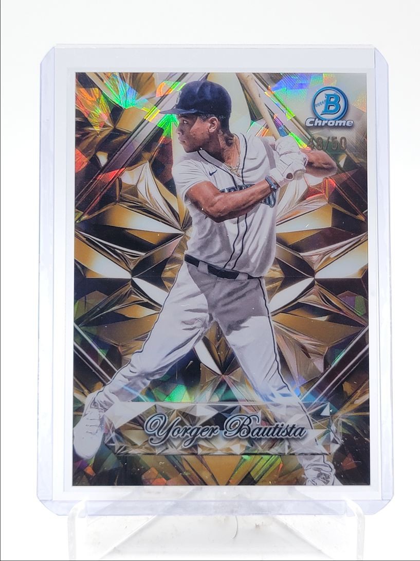 YORGER BAUTISTA 2025 BOWMAN CHROME SAPPHIRE SELECTIONS GOLD /50 Q4060