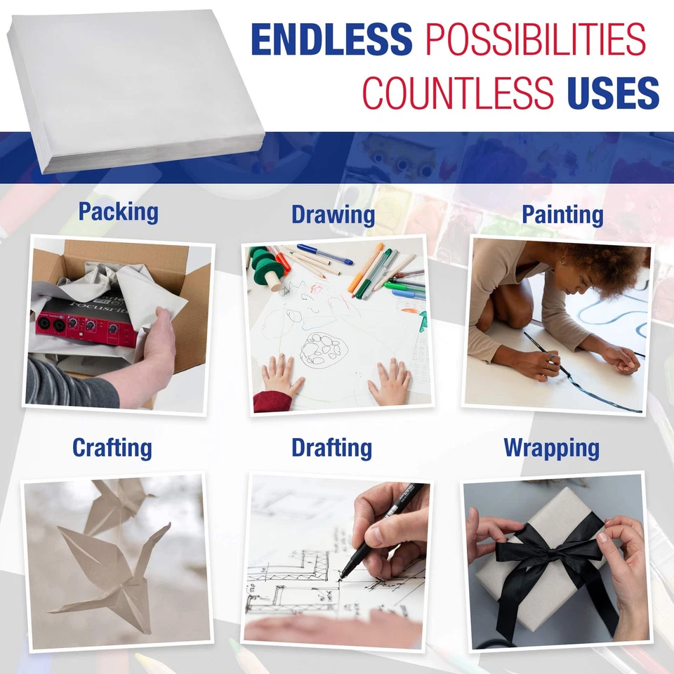 TLNP203025 Newsprint Sheets, 20 x 30, White (Pack of 600) - Image 4 of 4