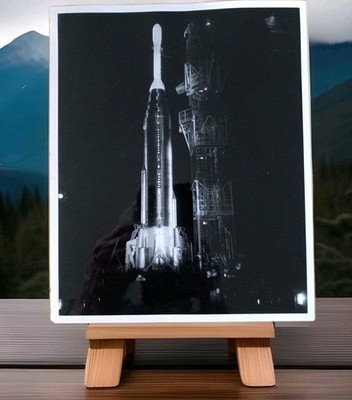 Original Photograph 8x10 Atlas-D Able  Rocket Launch 1959 Space Technology Labs