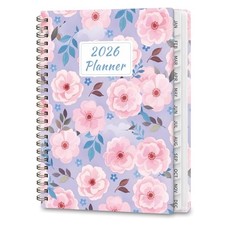 2026 Planner, Weekly and Monthly 6.2" x 8.5"(Jan 2026-Dec 2026) X-Pink Blossoms