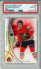 2024-25 Upper Deck SP Game Used - Connor Bedard #108 Red PSA 10 POP 2