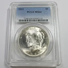 1923 PCGS MS64 - Silver Peace Dollar $1 US Coin #58446A
