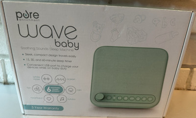 Pure Enrichment Wave Baby Soothing Sounds Sleep Machine, Mint Green