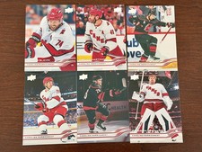 2025-26 Upper Deck Series 2 CAROLINA HURRICANES 6-Card Team Lot SEBASTIAN AHO