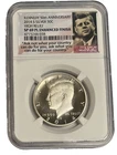 2014-S Silver NGC SP69 PL Enhanced Finish 50c High Relief Kennedy 50th Ann.