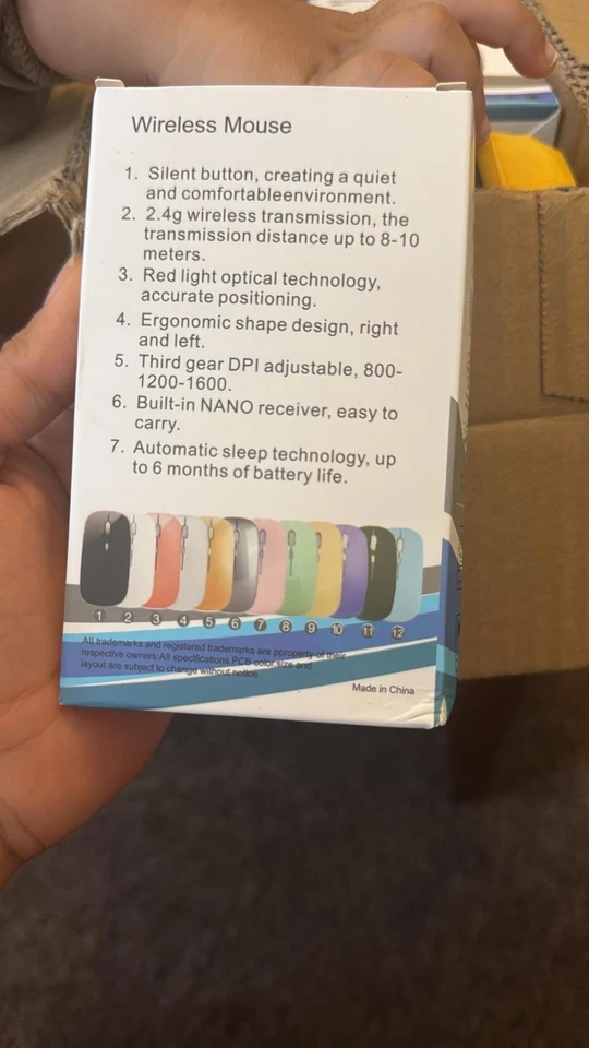 Premium Wireless Mouse – 5 Colors (Black, White, Grey, Silver, Red) | High Preci - Image 3 of 4