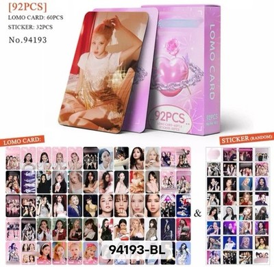 92Pcs Kpop BlackPink Lomo Cards and Stickers Set 