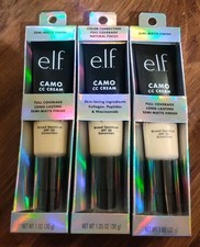 3 ELF Camo CC Cream Foundation #84911 Fair 140 W 1.05 oz. each READ ⏩ Exp 5/23+