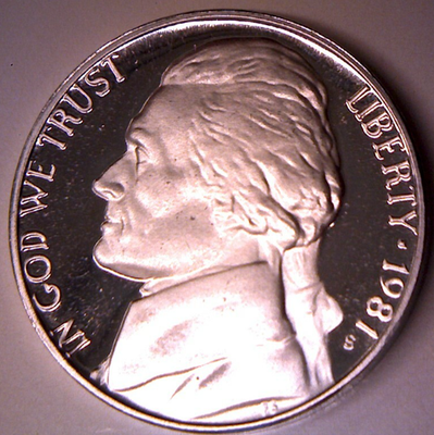 1981 S PROOF TYPE 2 JEFFERSON NICKEL **Free Shipping** | eBay