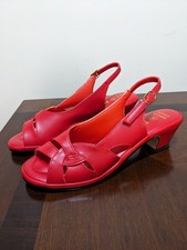 Jubilee By Myers Vintage Alpine Red Slingback Heels Size 8S