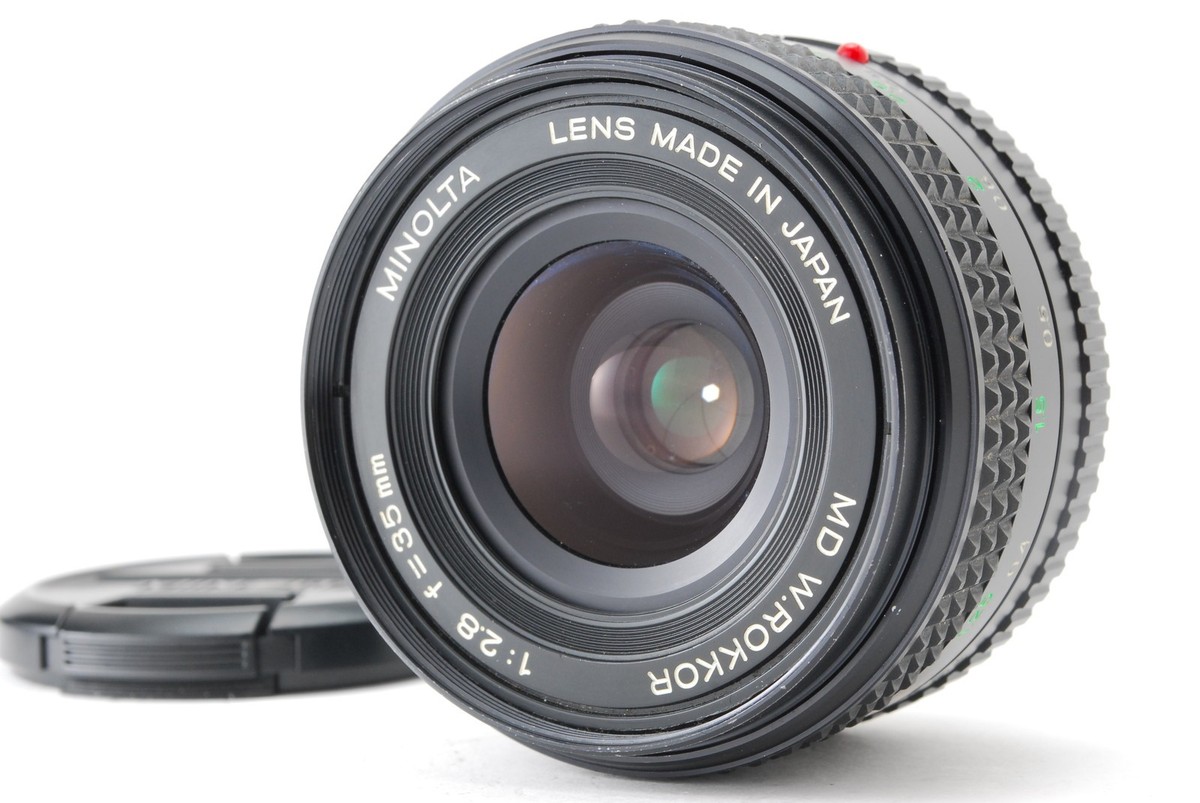 【美品】動作◎ ミノルタ MC W.ROKKOR 35mm F2.8 818 Exc+++++] MINOLTA MD W.ROKKOR 35mm f/2.8 Wide Angle MF Lens