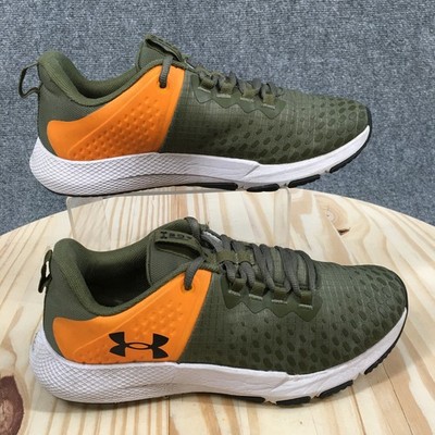 Under Armour Charged Engage 2 Shoes Mens 7.5 Training Sneakers Lace Up Green