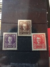 Timbre Monaco * Léger Trace De Charnières No 115.116.117 Année 1933