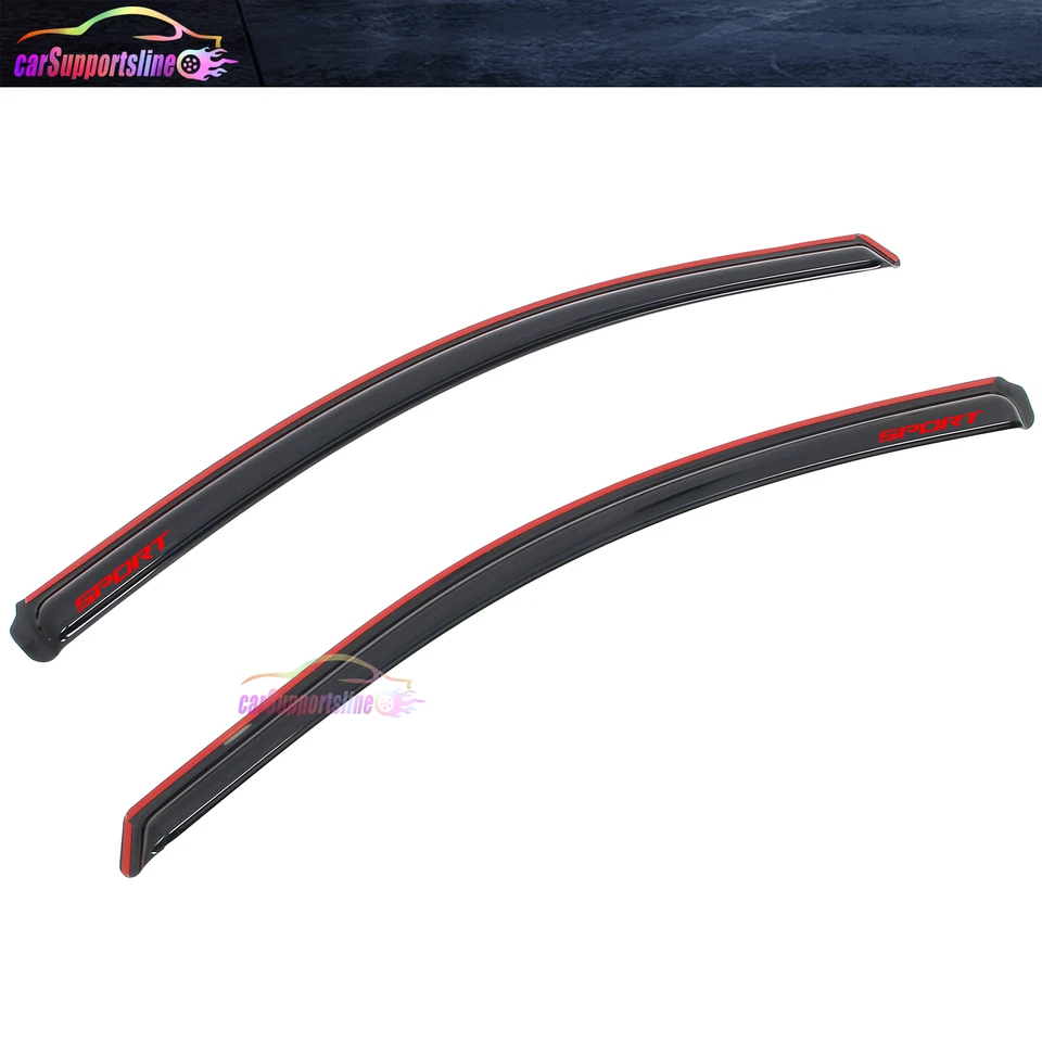 For 17-19 Nissan Titan/Titan XD Standard& Extended Cab In-Channel Window Visors - Image 3 of 4