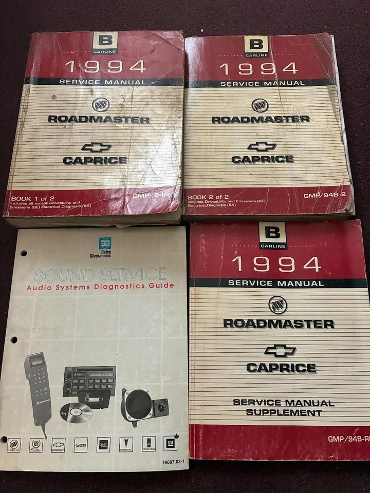 1994 BUICK ROADMASTER CHEVY CAPRICE сервис ремонтная мастерская ручной набор + - Изображение 3 из 4
