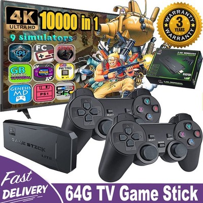 Retro Spielekonsole 4K Wireless HDMI Videospielkonsole Kabellos Gamepad Geschenk
