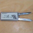 Sharp 1988 Stainless Steel 2-Blade Slipjoint Pocketknife w/ Nail File Silver — photo 3
