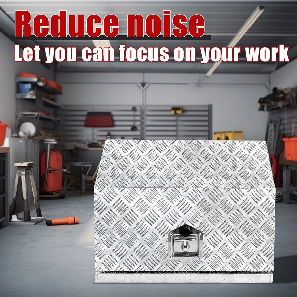 Caja de herramientas generadora de aluminio de 24" x 19" x 15" para exterior/RV/camión/remolque Foto 4 de 4