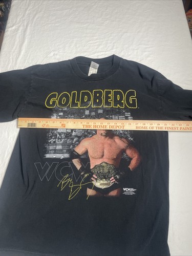 Vintage Bill Goldberg 1998 WCW Long Sleeve Shirt XL Black - Picture 8 of 12