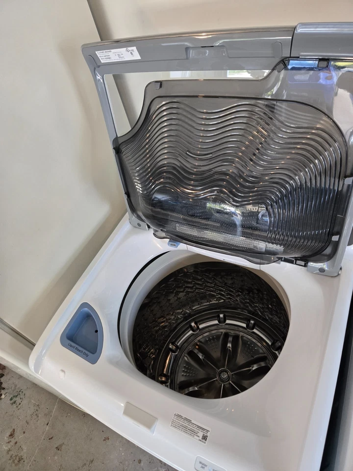 Samsung WA52M7750AW 5.2cuft lavadora de carga superior, secadora DVE52M7750W 7.4cuft (eléctrica) Foto 4 de 4