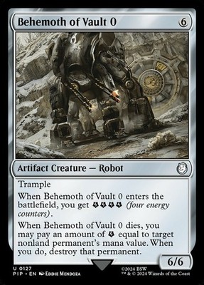 4x Behemoth of Vault 0 NM-Mint, English Fallout MTG Magic
