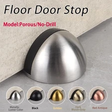 Stainless Steel Silicone Floor Door Stop Self Adhesive No/Have Hole Door Stopper