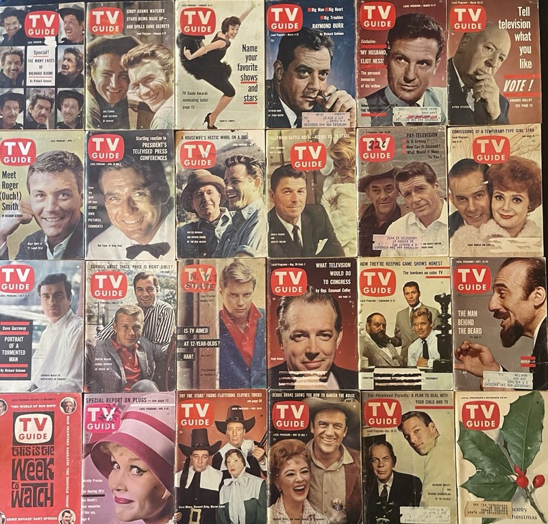 TV Guide lot of 24 1961 various regions 